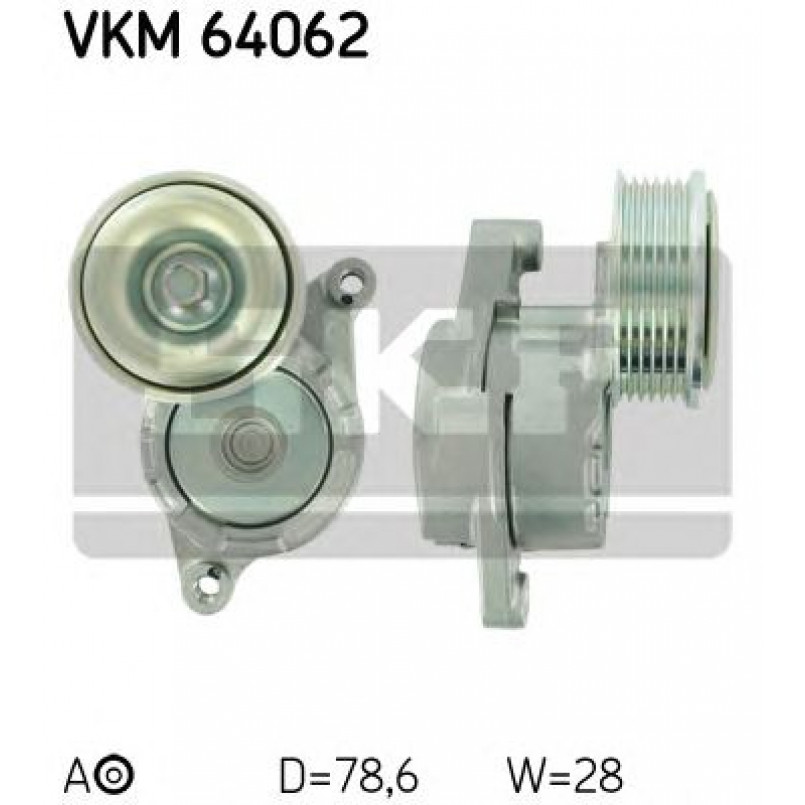 VKM 64062 SKF Натягувач поліклинового ременя